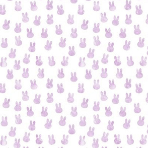 small bunnies in light purple