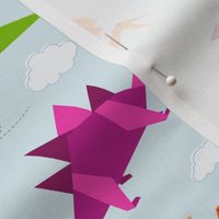 Origami Dinosaur Fun