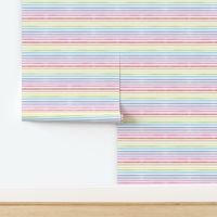 Watercolor Rainbow stripes