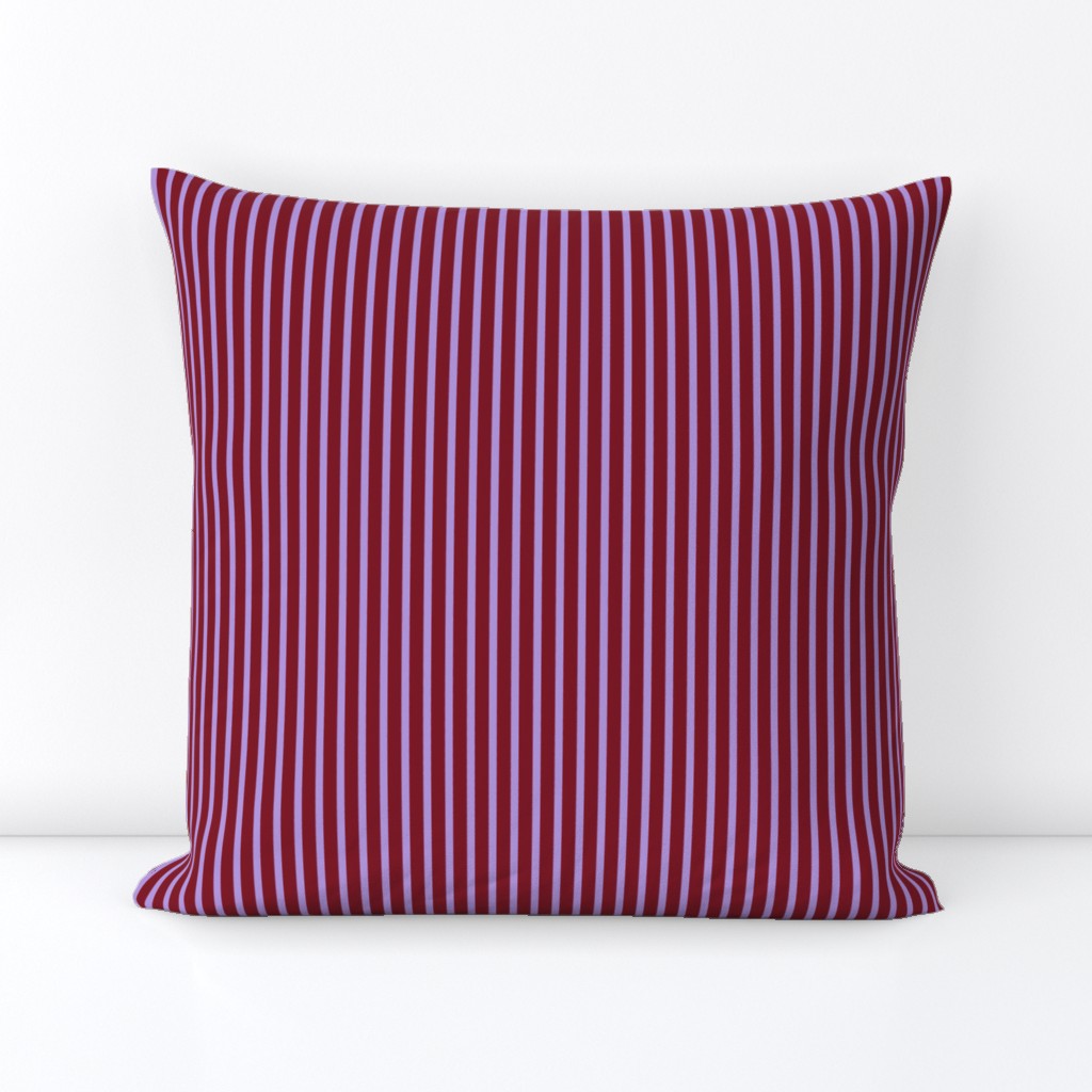 Thin Lavender, Thick Red Stripe