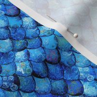 SMALL Bright Blues in Mermaid or Dragon Scales by Su_G_©SuSchaefer