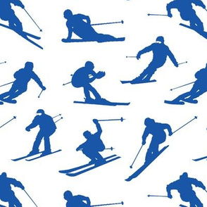 Blue Skiers // Small