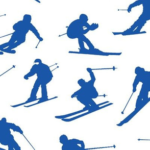 Blue Skiers // Large