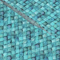 SMALL Light Teal Mermaid or Dragon Scales by Su_G_©SuSchaefer