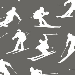 Skiers on Slate // Large