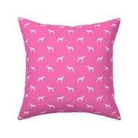 whippet silhouette - dog breed fabric whippet - amethyst