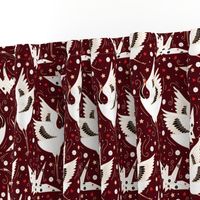 Origami Crane (Burgundy)