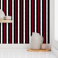 distress stripe 3 color black burgundy white