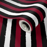 distress stripe 3 color black burgundy white