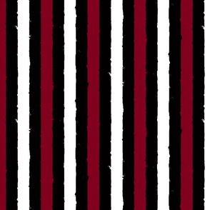 distress stripe 3 color black burgundy white