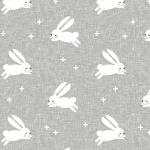 bunnies on grey 