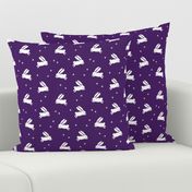 bunnies on purple