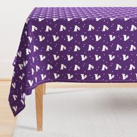 bunnies on purple