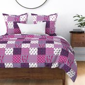 Cheater Quilt German Shepherd Violet 