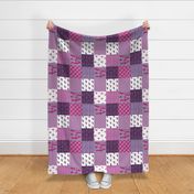 Cheater Quilt German Shepherd Violet 