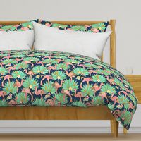 Flamingami Ori-topia//Flamingo Origami Utopia (navy) 