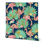 Flamingami Ori-topia//Flamingo Origami Utopia (navy) 