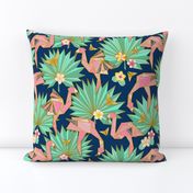 Flamingami Ori-topia//Flamingo Origami Utopia (navy) 