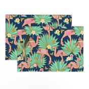 Flamingami Ori-topia//Flamingo Origami Utopia (navy) 