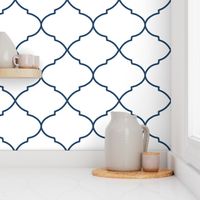 navy ogee moroccan ogee moroccan trellis blue ogee