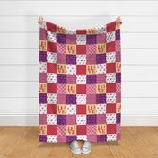 Cheater Quilt Beagle Pink