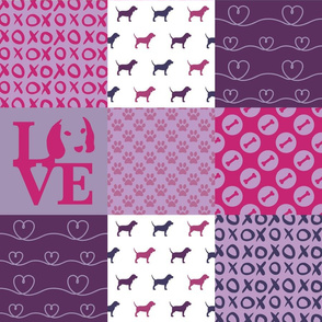 Cheater Quilt Beagle Violet