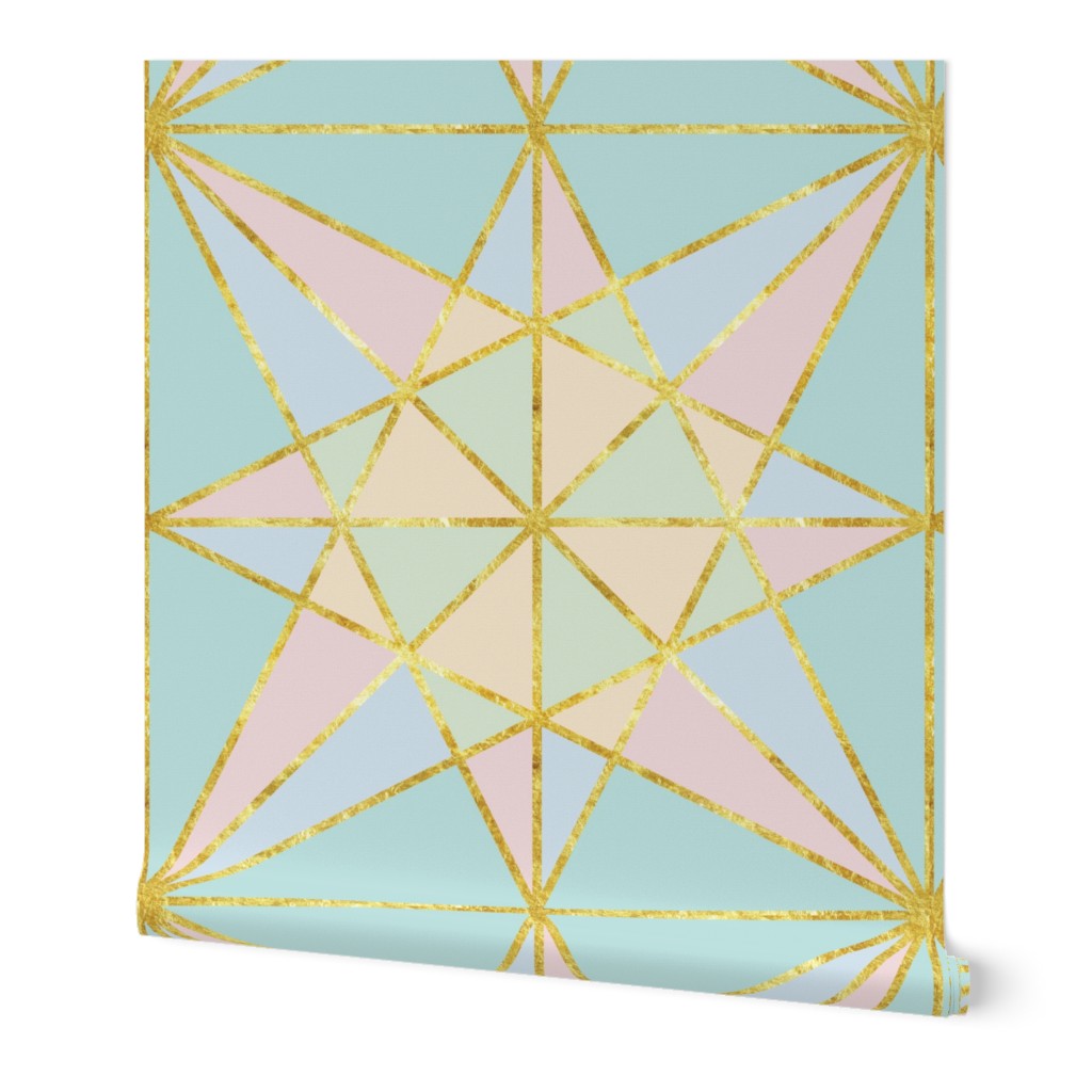 origami fold pastel with gold large-01