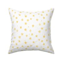 yellow watercolor stars