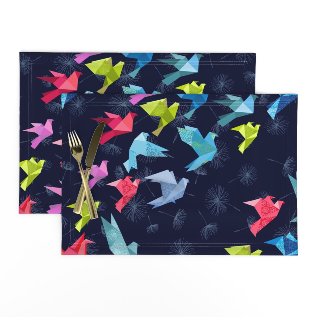 ORIGAMI BIRDS IN FLIGHT