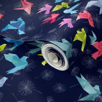 ORIGAMI BIRDS IN FLIGHT