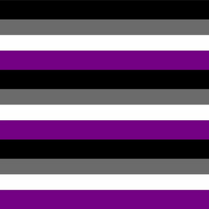 Asexual Flag 6 Inch Design
