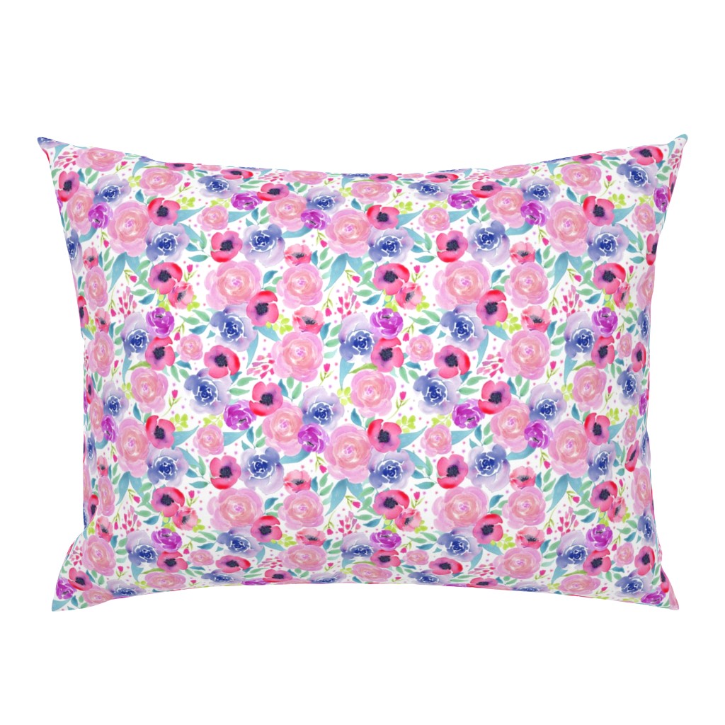 Bright Boho Watercolor Floral Starburst