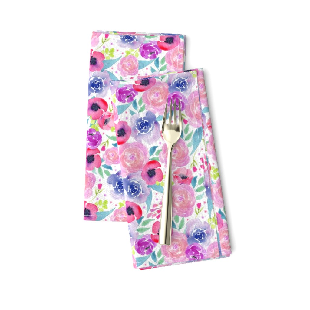 Bright Boho Watercolor Floral Starburst