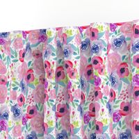 Bright Boho Watercolor Floral Starburst