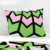 Art deco lime and peonies