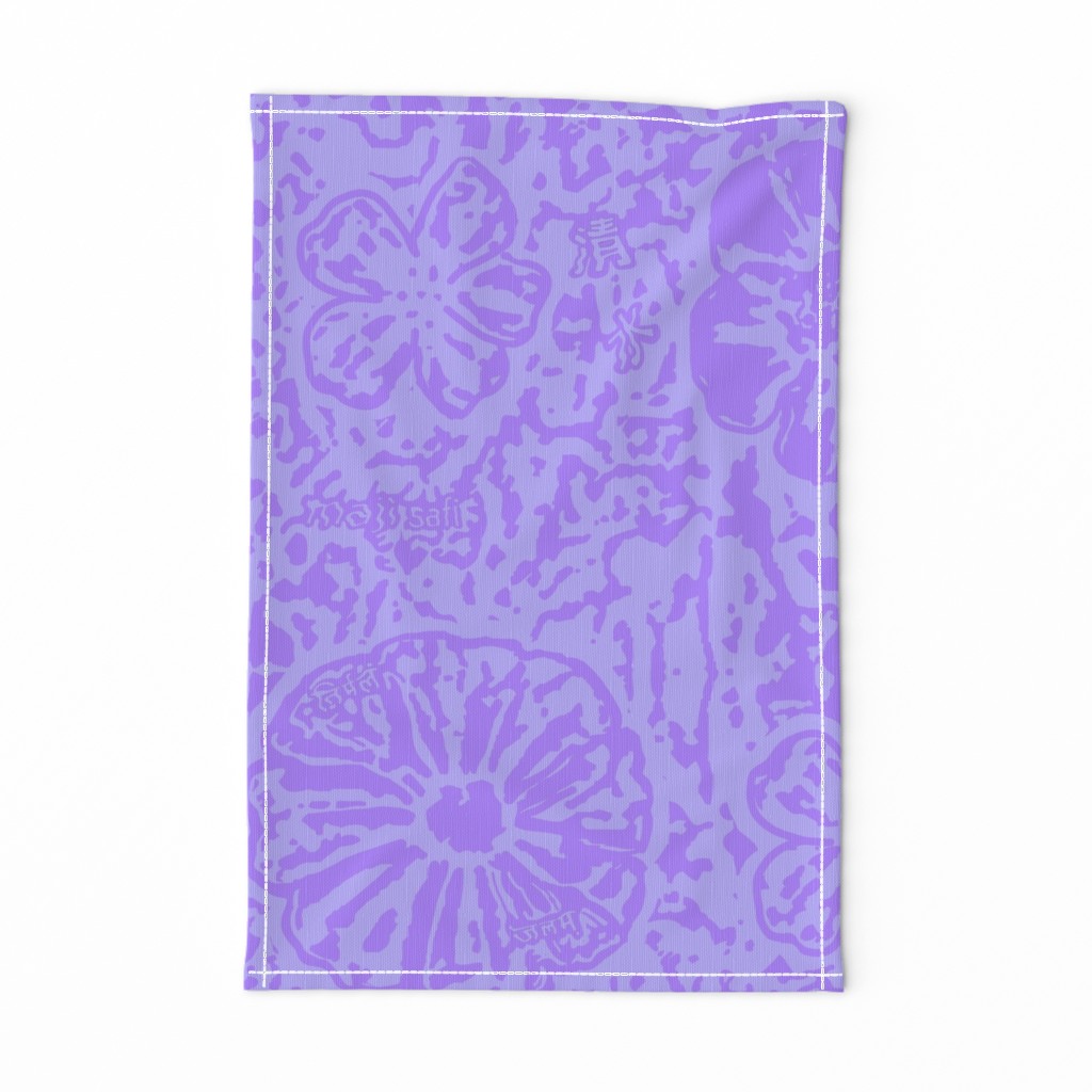 24" LARGE Early Crocus Floral Block Print