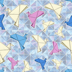 Cosmic Origami Doves