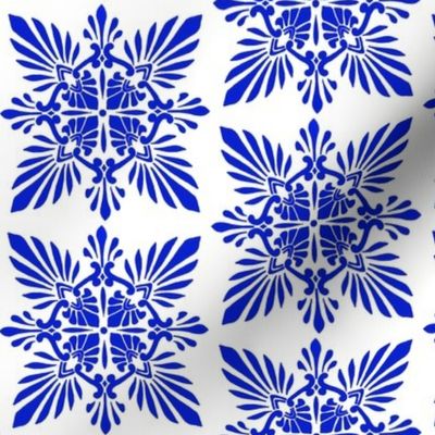 blue greek pattern