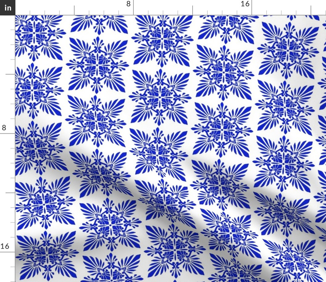 blue greek pattern