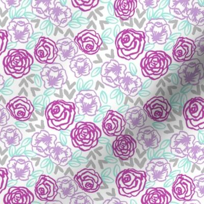 roses // purples horses coordinate girly pastel mint and purple lavender flowers floral spring flowers (small)