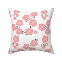 Sweet minimal style cherry blossom spring summer design soft pink