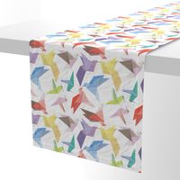 Lovebirds of origami paper
