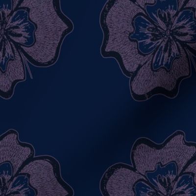 Indigo Blue Lace Flowers