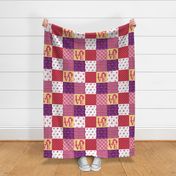 Cheater Quilt Poodle Pink