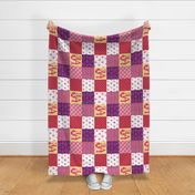 Cheater Quilt Poodle Pink 