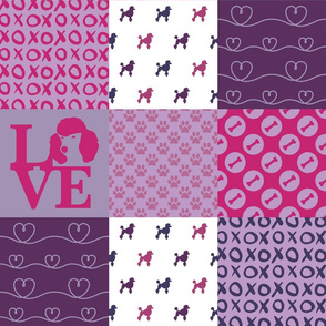 Cheater Quilt Poodle Violet 