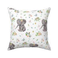 8" Spring Time Baby Elephant