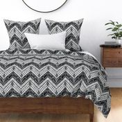 Jirra chevron Black _ White