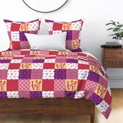 Cheater Quilt Yorkie Pink 