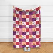Cheater Quilt Yorkie Pink 